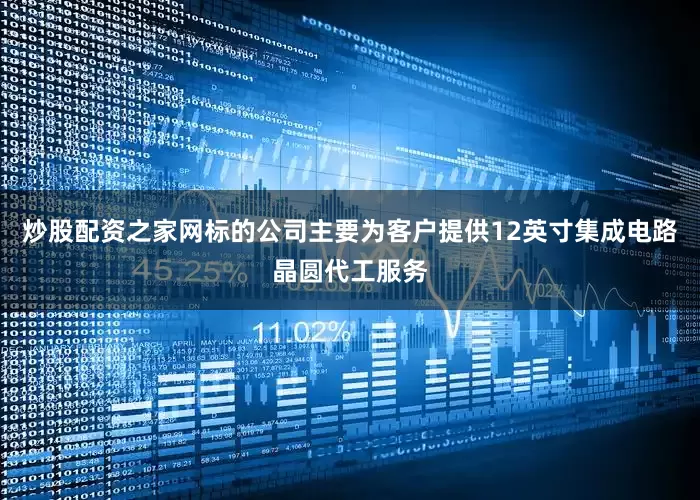 炒股配资之家网标的公司主要为客户提供12英寸集成电路晶圆代工服务